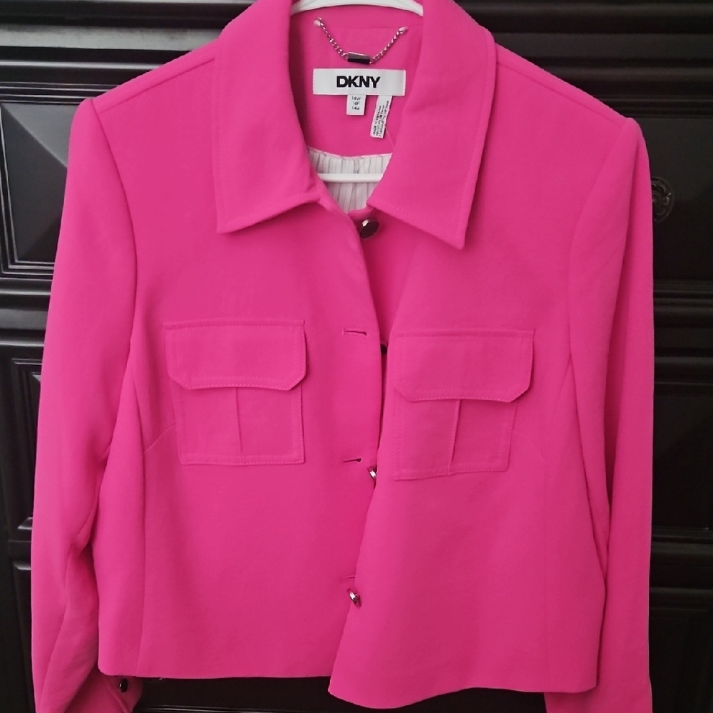DKNY Vibrant Pink Blazer